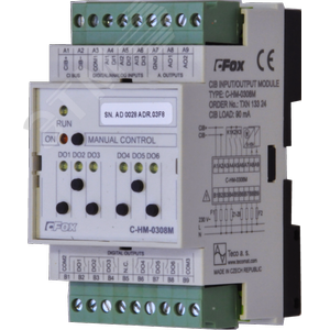 Модуль дискретных и аналоговых вх/вых C-HM-0308M C-HM-0308M: CIB, 3x AI/DI, 2x AO, 6x RO/5A (TXN 133 24) - TECO