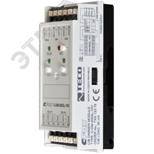 Диммер C-DM-0002L-10V C-DM-0002L-10V: CIB, 2x диммера с выходом 0-10V для диммирования балластов светодиодных или люминесцентных ламп, 2x RO (TXN 133 78) - TECO