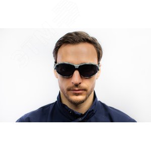 Очки защитные PACAYA затемненные со съёмным обтюратором - фото 3