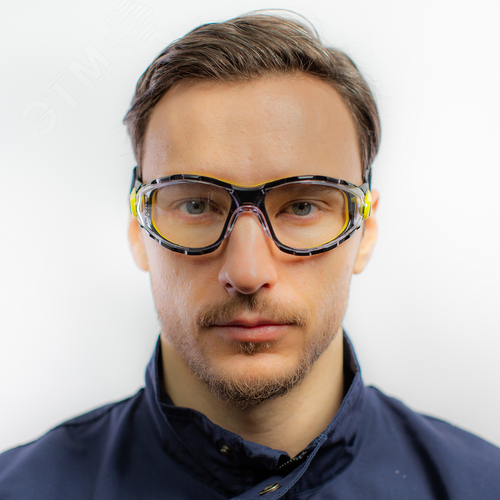Очки защитные открытые PACAYA CLEAR STRAP прозрачные с эластичным оголовьем - фото 2