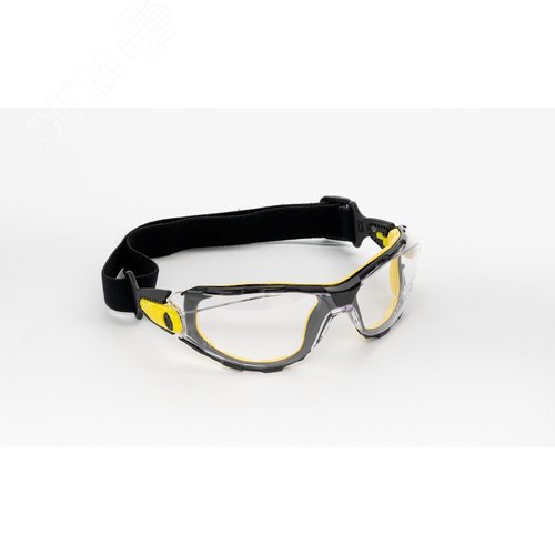 Очки защитные открытые PACAYA CLEAR STRAP прозрачные с эластичным оголовьем - фото 3