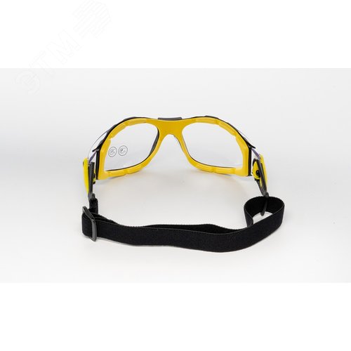 Очки защитные открытые PACAYA CLEAR STRAP прозрачные с эластичным оголовьем - фото 4