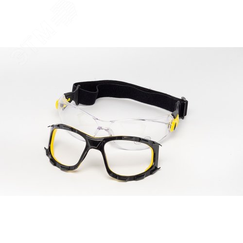Очки защитные открытые PACAYA CLEAR STRAP прозрачные с эластичным оголовьем - фото 5