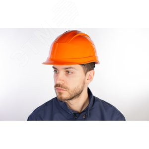 Каска защитная QUARTZ UP III оранжевого цвета с храповым механизмом без вентиляции - фото 3