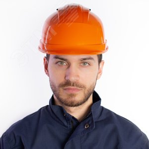 Каска защитная QUARTZ UP IV оранжевого цвета с храповым механизмом с вентиляцией (QUARUP4OR) - фото 2