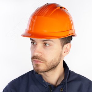 Каска защитная QUARTZ UP IV оранжевого цвета с храповым механизмом с вентиляцией (QUARUP4OR) - фото 3