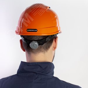 Каска защитная QUARTZ UP IV оранжевого цвета с храповым механизмом с вентиляцией (QUARUP4OR) - фото 4