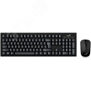 Комплект клавиатура+мышь беспроводной Smart       KM-8101 ,черный - фото 2