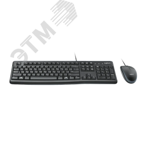 Комплект клавиатура + мышь проводной MK120, 104 клавиши, 1000 dpi, USB-A, черный - фото 2
