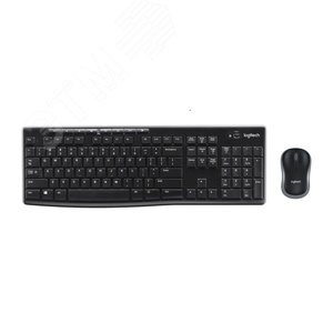 Комплект клавиатура + мышь беспроводной MK270, 112 клавиш, 1000 dpi, черный - Logitech (О)
