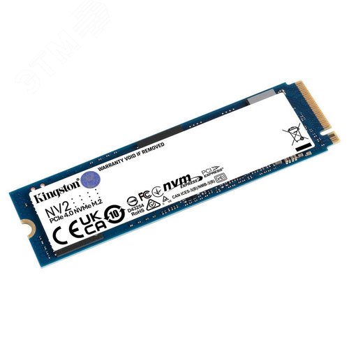 Накопитель SSD M.2 2280 500GB NV2, NVMe, 3D NAND TLC, 3500/2100 Мб/с - Kingston