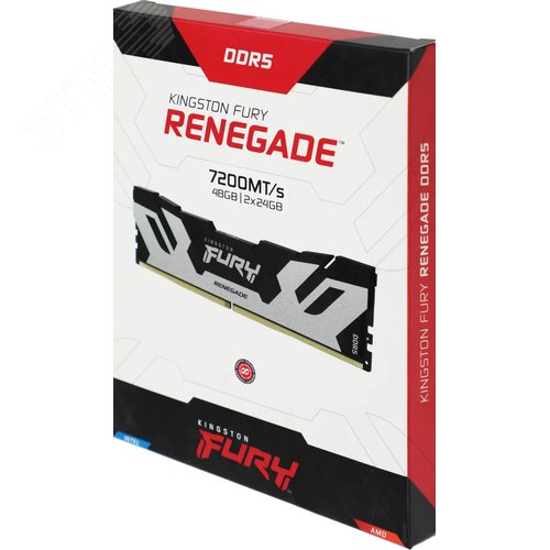 Модуль памяти 2х24GB FURY Renegade Silver/Black XMP, DIMM DDR5, 7200 МГц, 57600 Мб/с - фото 2
