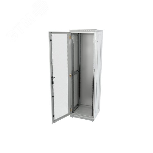 Шкаф телекоммуникационный напольный 42U 600x800 ШТ-НП-42U-600-800-П, передняя дверь перфорированная - фото 2