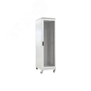 Шкаф телекоммуникационный напольный 18U 600x600 ШТ-НП-18U-600-600-П, передняя дверь перфорированная - ССД