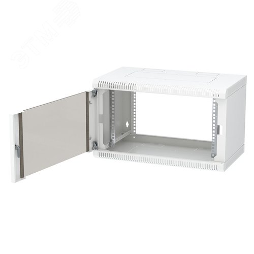 Шкаф телекоммуникационный настенный разборный 6U 600x350 ШТ-НСр-6U-600-350-С дверь стекло - ССД