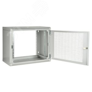 Шкаф телекоммуникационный настенный разборный 9U 600x450 ШТ-НСр-9U-600-450-П дверь перфорированная - ССД
