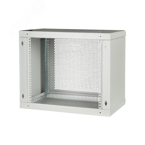 Шкаф телекоммуникационный настенный разборный 9U 600x650 ШТ-НСр-9U-600-650-П дверь перфорированная - фото 2
