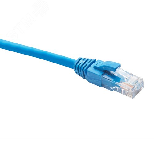 Патч-корд U/UTP категория 5e LSZH нг(А)-HF 1,5 м, синий - Datarex