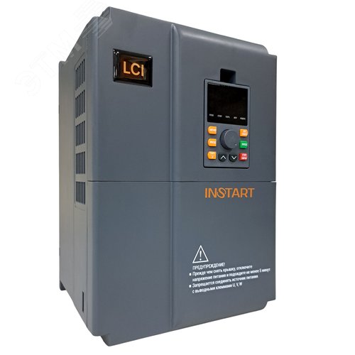 Преобразователь частоты LCI-G22/P30-4B 22кВт/30кВт, 46А/58А, 3Ф, 380В±15%, 50Гц/60Гц, IP20, с панелью управления - Instart