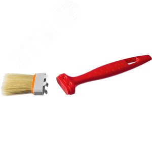 Кисть плоская ''УНИВЕРСАЛ-СТАНДАРТ'', натуральная щетина, пластмассовая ручка, 1,5''/38мм 3