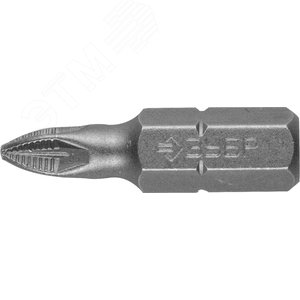 Биты ''Мастер'' кованые, хромомолибденовая сталь, тип хвостовика C 1/4'', PZ1, 25мм, 2шт