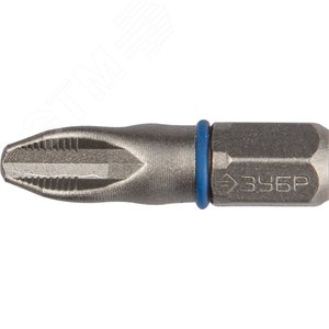 Биты ''ЭКСПЕРТ'' торсионные кованые, обточенные, хромомолибденовая сталь, тип хвостовика C 1/4'', PZ3, 25мм, 2шт