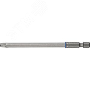 Бита ''ЭКСПЕРТ'' торсионная кованая, обточенная, хромомолибденовая сталь, тип хвостовика E 1/4'', T30, 100мм, 1шт