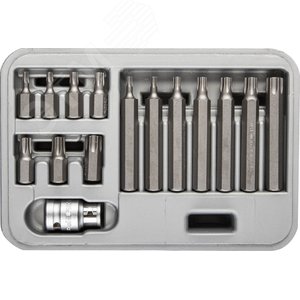 Набор бит специальные в пластиковом боксе, TORX, 15 предметов - ЗУБР