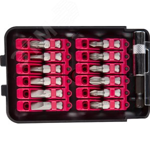 Набор бит РАКЕТА кованые в пластиковом боксе, 12шт