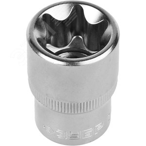 Головка торцовая ''Мастер'' (1/2''), Cr-V, E-TORX, хроматированное покрытие, E20