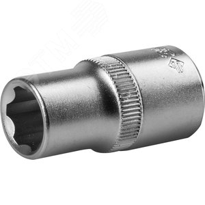 Торцовая головка ''Мастер'' (1/2''), Cr-V, SUPER LOCK, хроматированное покрытие, 12 мм - ЗУБР