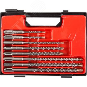 Набор буров SDS-plus 8 шт: 5x110, 6x110, 6x160, 8x160, 10x160, 8x210, 10x210, 12x210 мм, Профессионал