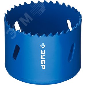 Коронка биметаллическая 60мм, быстрорежущая сталь