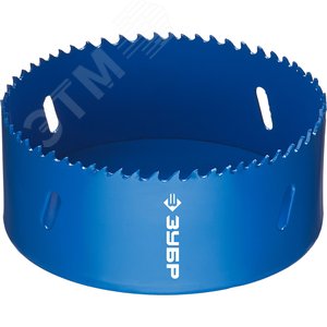 Коронка биметаллическая 105мм, быстрорежущая сталь