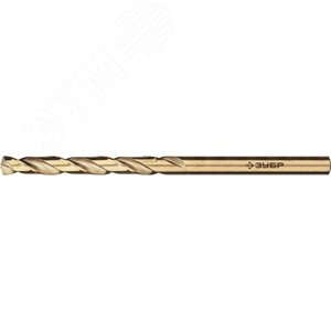 Сверло по металлу, 3.3х65мм, сталь Р6М5К5, класс А, кобальт