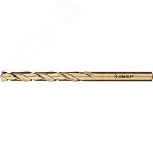Сверло по металлу, 5.0х86мм, сталь Р6М5К5, класс А, кобальт