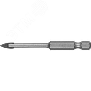 Сверло по кафелю, керамике, стеклу, с двумя режущими лезвиями, шестигранный хвостовик, 3 мм, 29840-03
