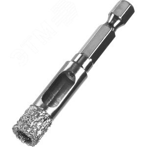 Сверло вакуумное алмазное трубчатое для дрели (HEX 1/4'') d 10 по керамограниту