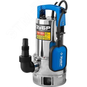 Насос дренажный для грязной воды Профессионал НПГ-Т3-750-С ЗУБР, 750 Вт, корпус нерж.сталь 3