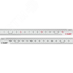 Линейка Про-15, усиленная нержавеющая 0.15 м, Профессионал - ЗУБР