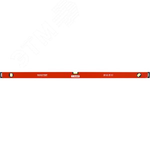 Уровень коробчатый, крашеный, 3 ампулы, фрезерованная базовая поверхность, 120 см