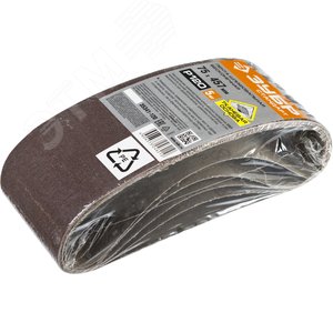 Лента шлифовальная 75х457 мм, P120, СТАНДАРТ, для ЛШМ, 5 шт. 2