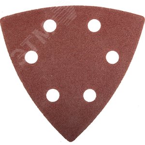Треугольник шлифовальный ''Мастер'' универсальный на велкро основе, 6 отверстий, Р120, 93х93х93мм, 5шт
