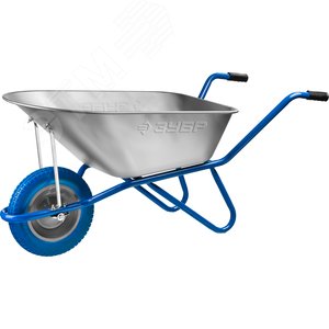 Тачка садово-строительная одноколесная ПТ-100 90 л 180 кг - ЗУБР