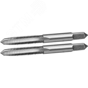 Комплект метчиков М5x0.8мм, сталь 9ХС, ручные - ЗУБР