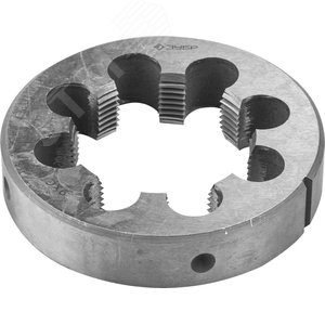 Плашка трубная G 3/4'', сталь 9ХС, круглая ручная - ЗУБР