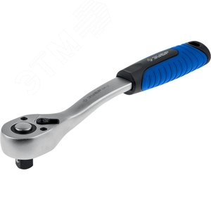Трещотка для торцовых головок ''ЭКСПЕРТ'' (1/2''), Cr-V, 72 зубца, хроматированное покрытие, быстрый сброс - ЗУБР