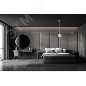 Светильник подвесной (подвес) Rivoli Rosco 3041-201 1 * E27 60 Вт хрусталь модерн (Б0044353) - фото 2