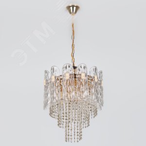 Люстра  Rivoli Margrit 1079-205 5 х Е14 40 Вт хрусталь классика (Б0052471) - фото 2