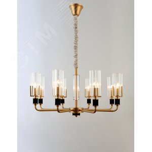 Люстра  Rivoli Gunda 2009-208 8 * Е14 40 Вт хрусталь классика (Б0050258) - фото 3